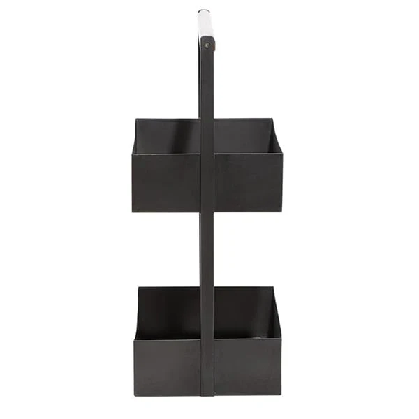 Black Metal Modern Storage Basket