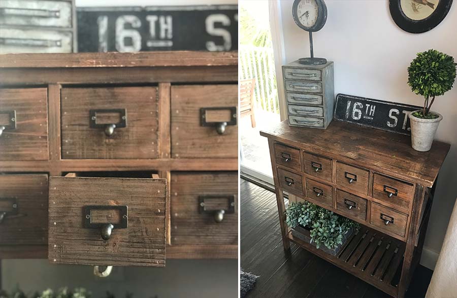 Apothecary Wooden Table