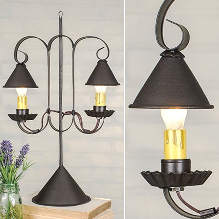 Lantern Inspired Hanging Double Lamp