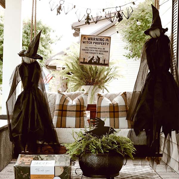 Warning Witch Property Sign