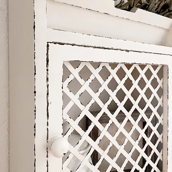 Multi-Functional Distressed Wood Hanging Organizer