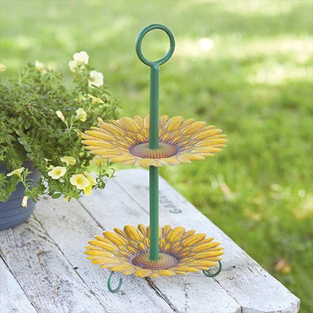 Sunflower Two-Tier Display Tray