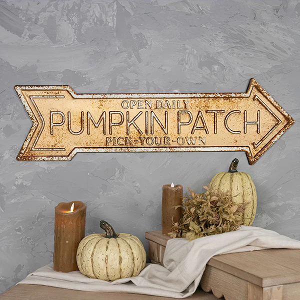 Pumpkin Patch Arrow Sign