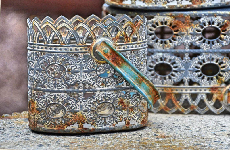Oval Pierced Baskets Set of 3