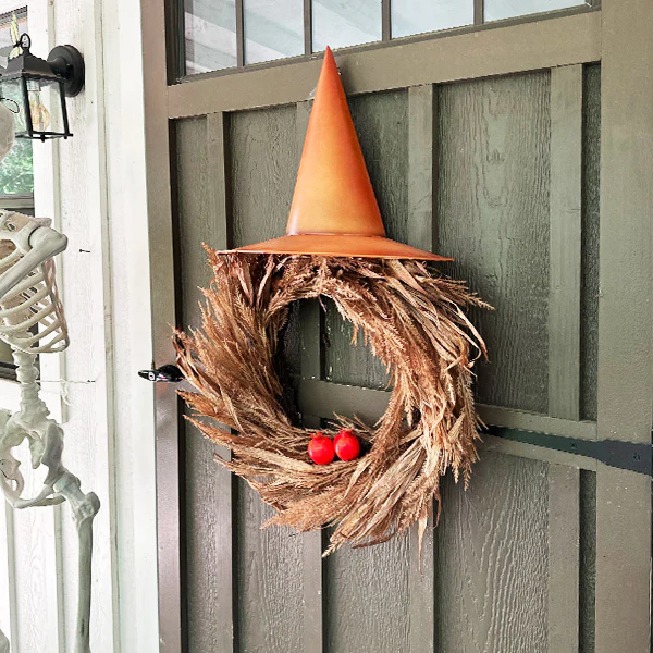 25 Inch Pampas Grass Harvest Wreath