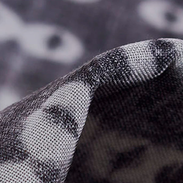 Abstract Charcoal Plaid Area Rug, Pick Your Size