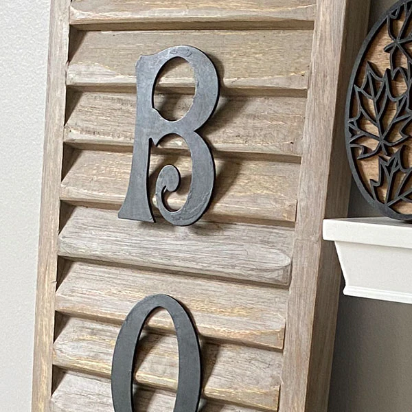 BOO Shutter Halloween Sign