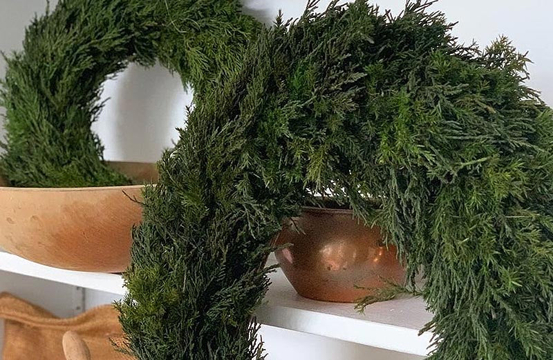 Preserved Cypress Wreaths, Pick Your Size