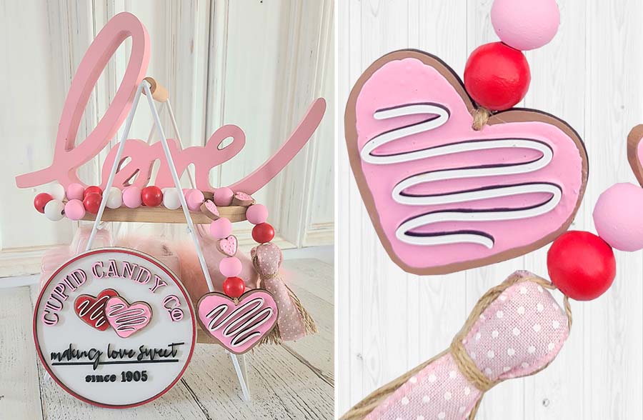 Valentine's Day Beaded Garland, Pick Your Style