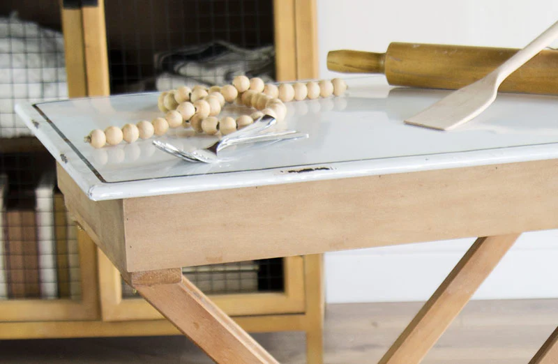 Chippy Paint Enamel Storage Table