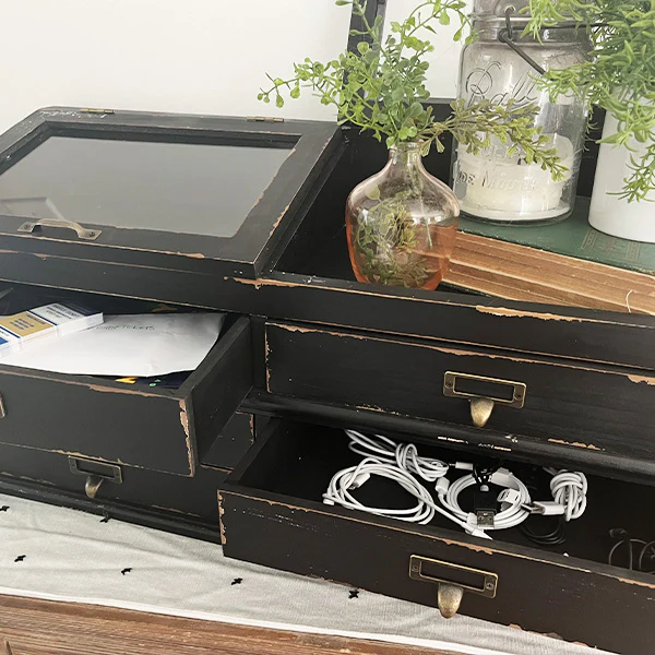 Large Wooden Apothecary Chest