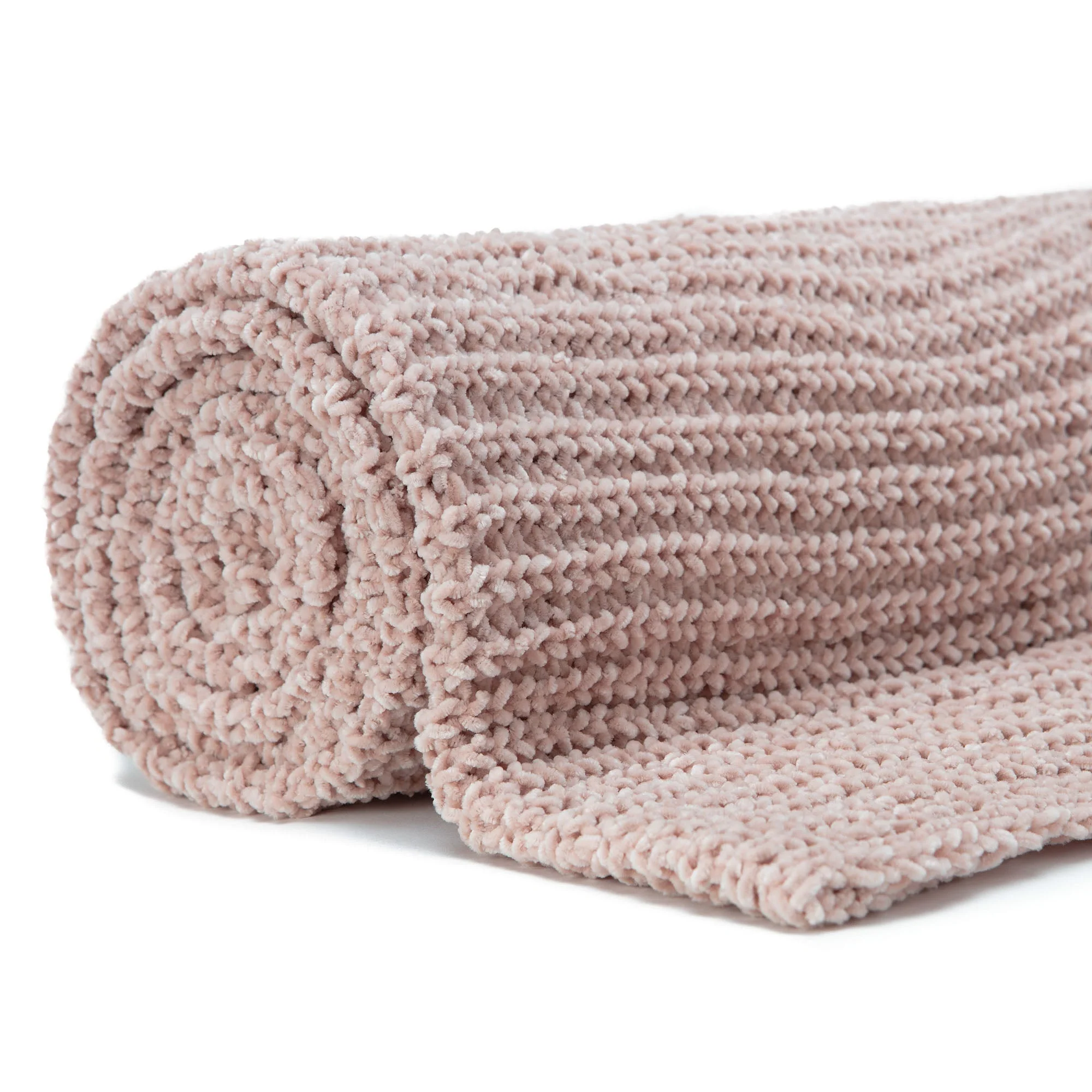 Knit Chenille Throw Blanket