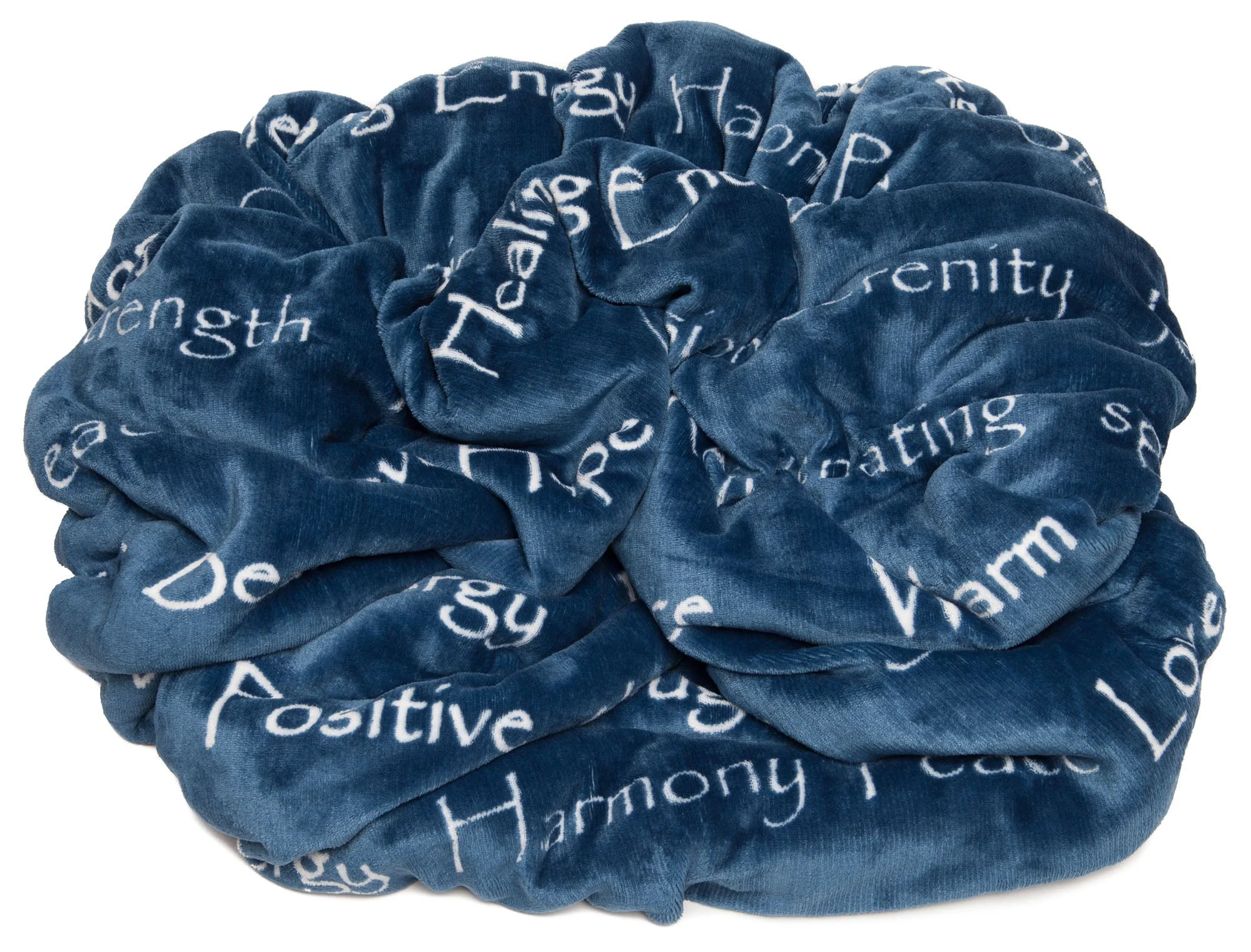 Gift Faux Fur Comfort Words Throw Blanket