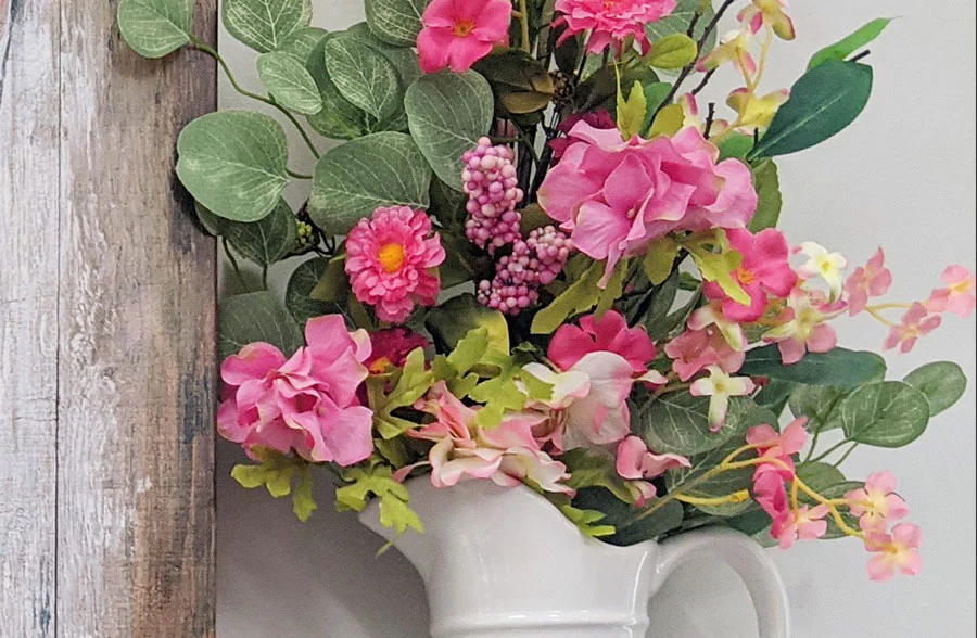 Mixed Floral Spring Swag