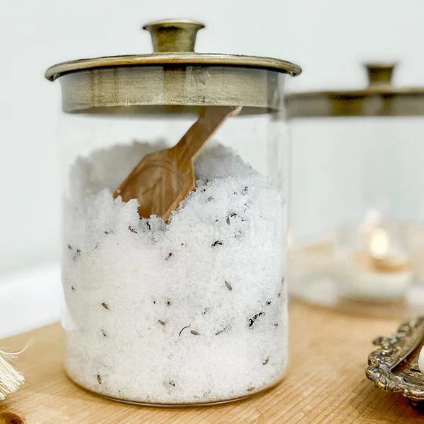 Glass Canister Candle Holders, Set of 2