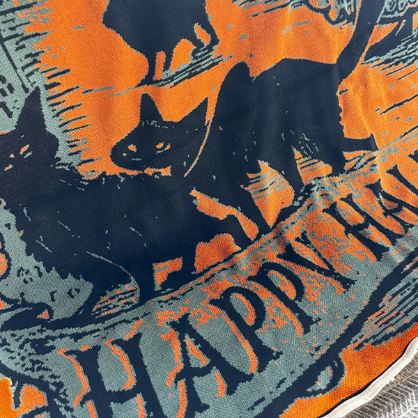 60 Inch Happy Halloween Blanket Wall Decor