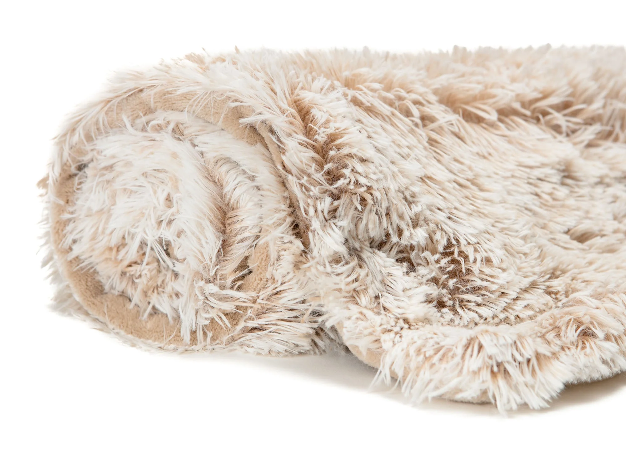 Longfur Ombre Faux Fur Throw Blanket