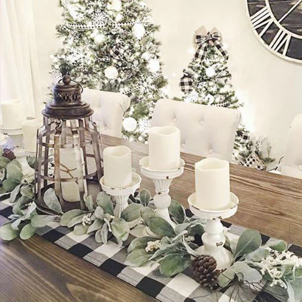 White Metal Candle Holders, Set of 3