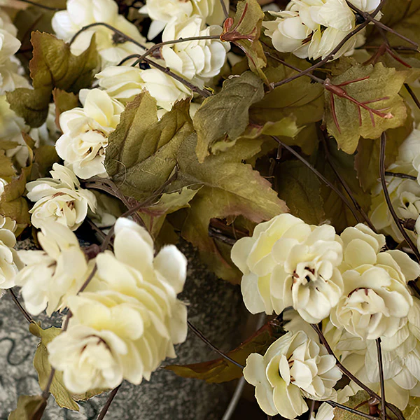 Faux Cream Hops Stem, Set of 3