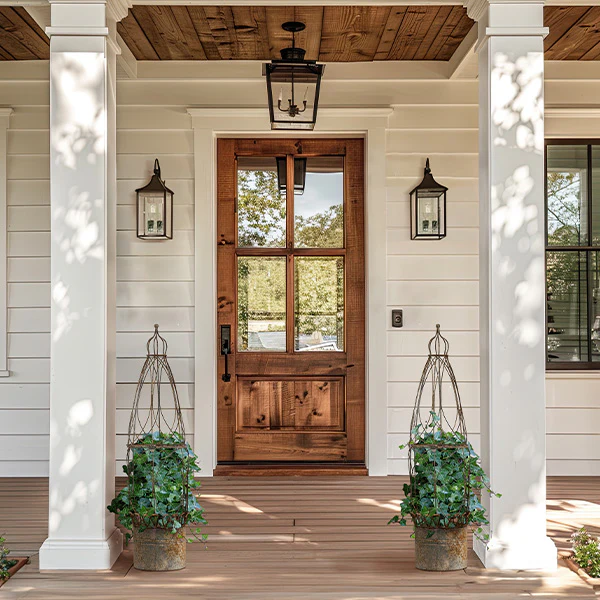 33 Inch Distressed Metal Trellis Planter