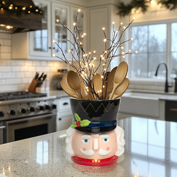 Majestic Nutcracker Utensil Holder