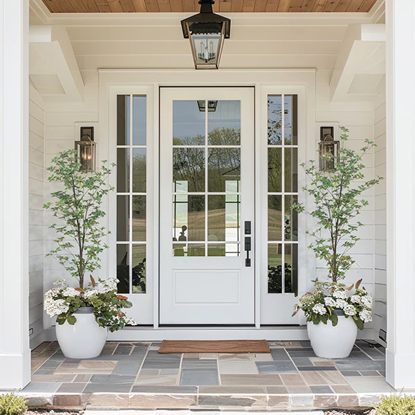 5 Feet Rhodoleia Faux Tree in Black Pot