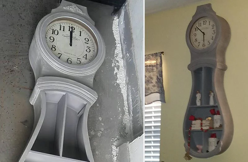 *HUGE* Distressed Mora Wall Clock