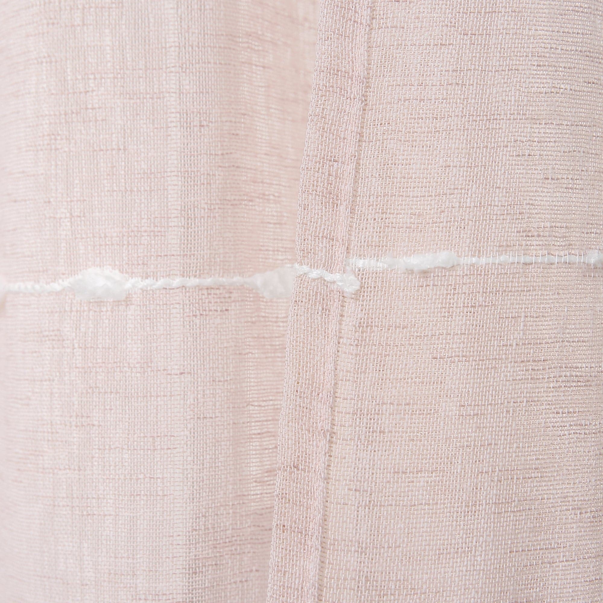 Farmhouse Textured Grommet Sheer Window Curtain Panel Set