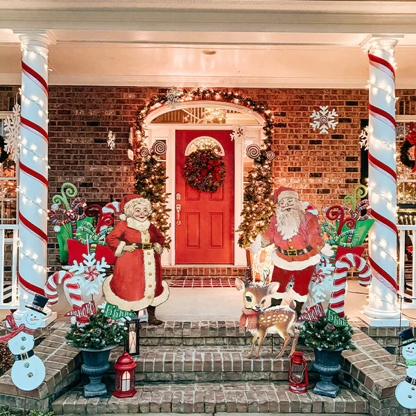 51 Inch Life-sized Indoor/Outdoor Mrs. Claus Cutout | Santa's Family Collection