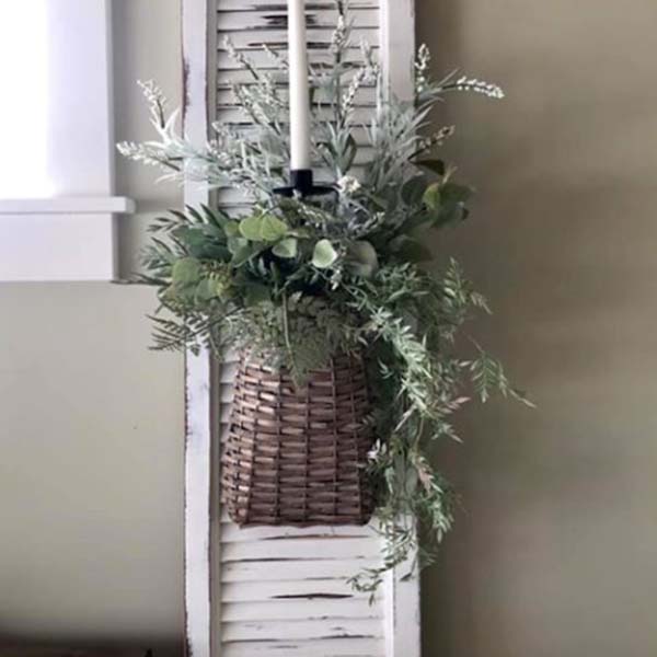 Oblong Hanging Willow Basket, Pick Your Size