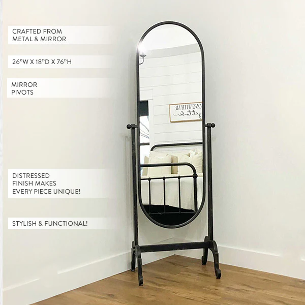 HUGE Metal Dressing Mirror