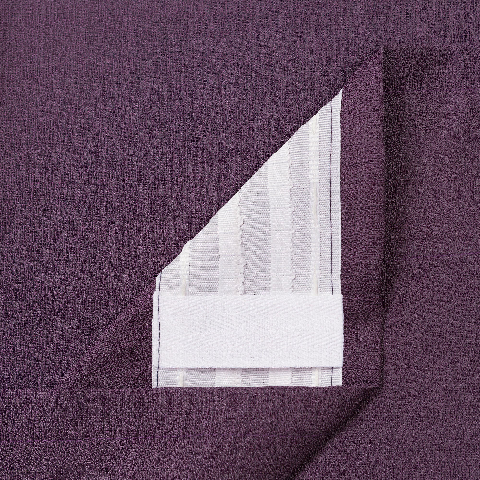 Faux Belgian Flax Solid Curtains