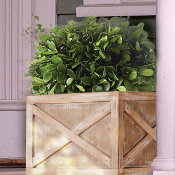 Light Barnwood Planters, Set of 3