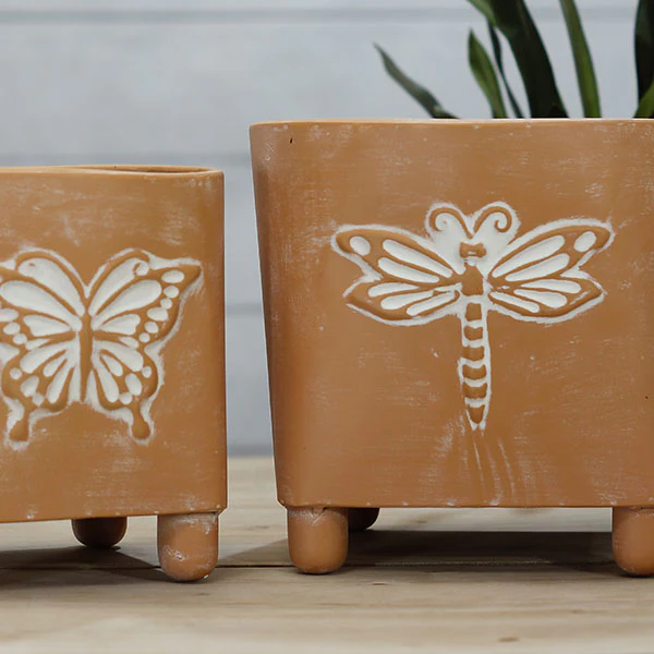 Antique Finish Insect Planters, Pick Your Style