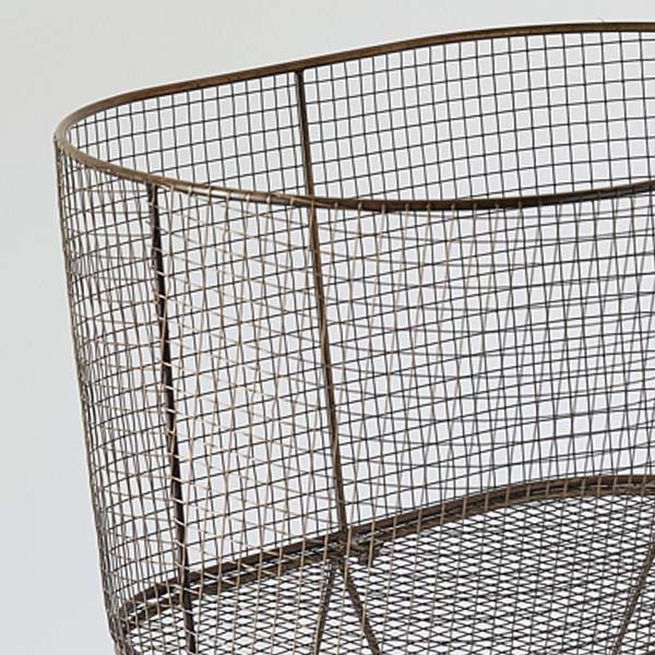 Metal Rolling Laundry Basket