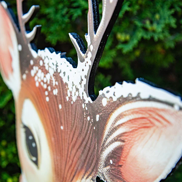 34 Inch Tall Vintage-Inspired Indoor/Outdoor Bambi Cutout | Santa’s Family Collection