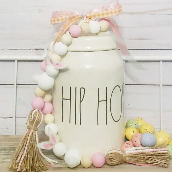 Peter Cottontail Beaded Garland with Tassels, Pick Your Style