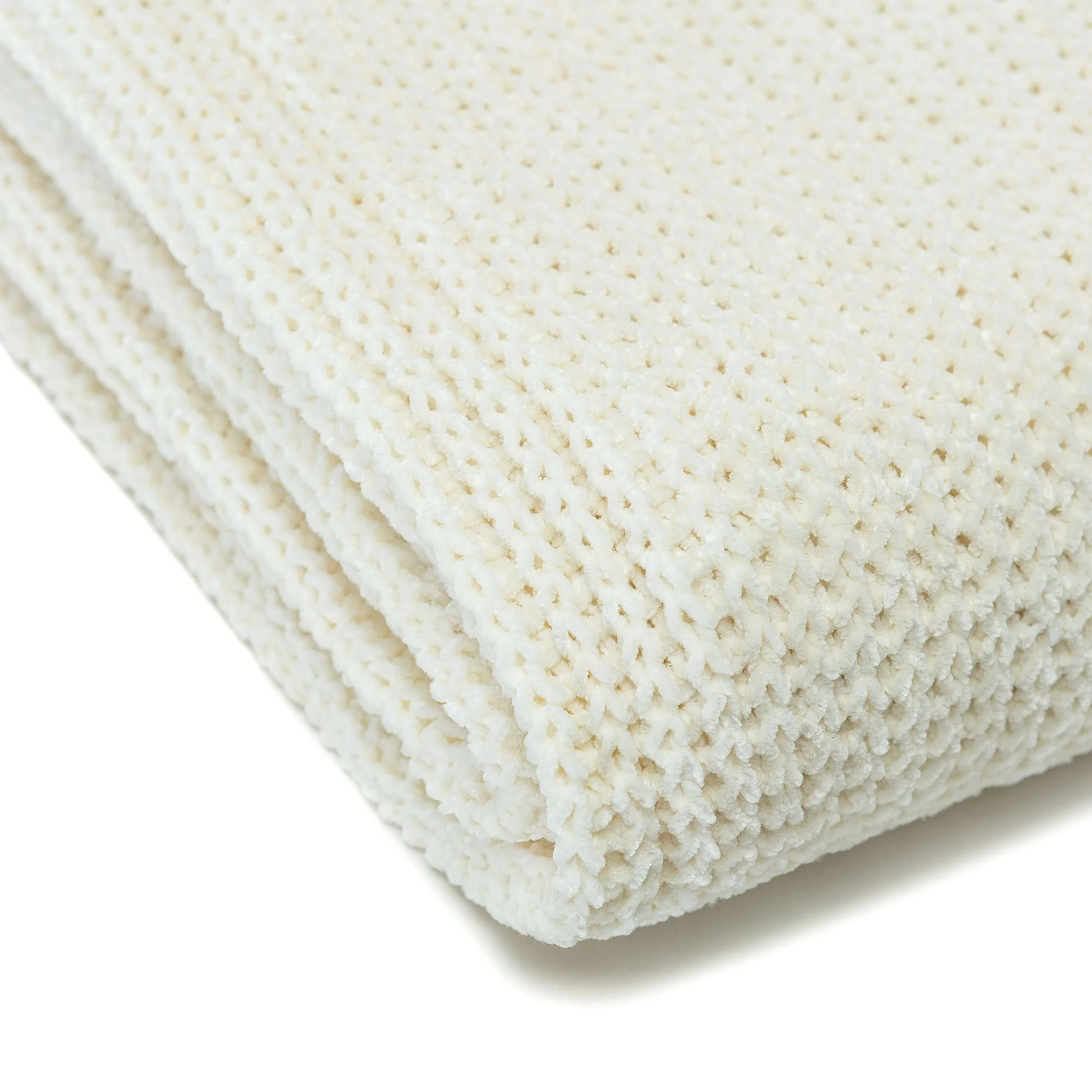Knit Chenille Throw Blanket
