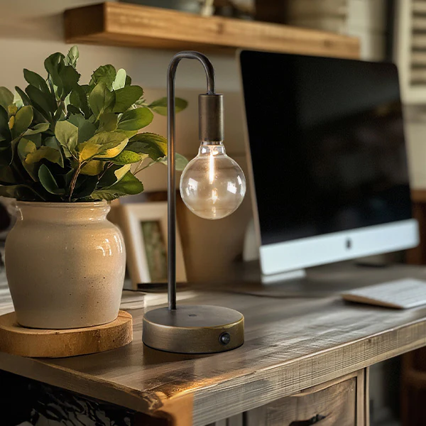 Antique Bronze LED Table Lamp