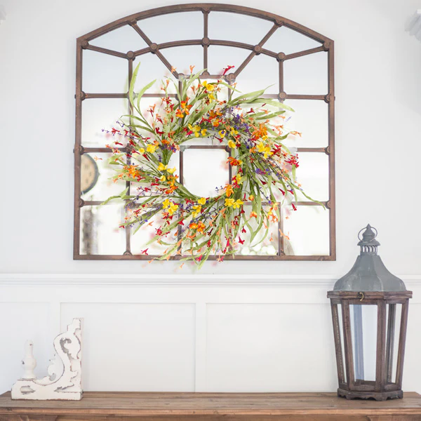 Mini Floral/Grass Wreath 20