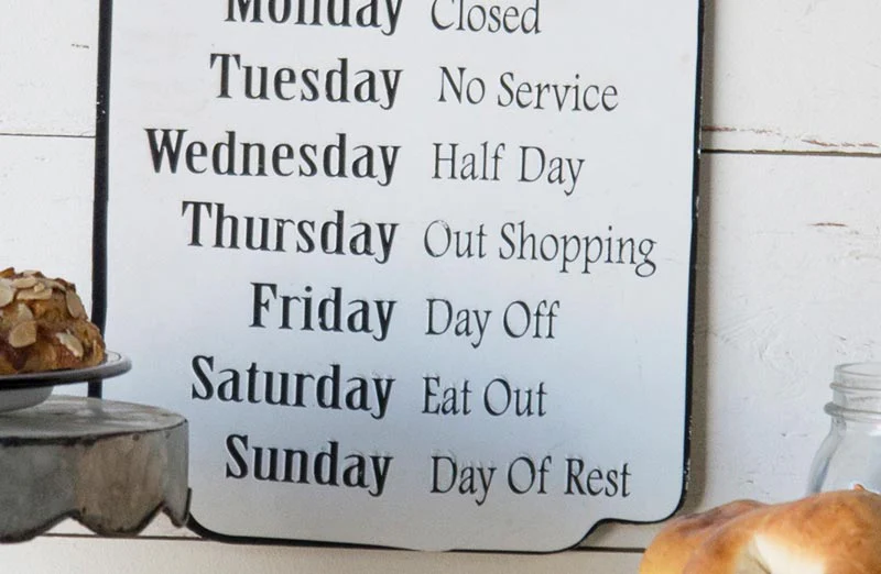 Welcome To Our Kitchen Enamel Sign