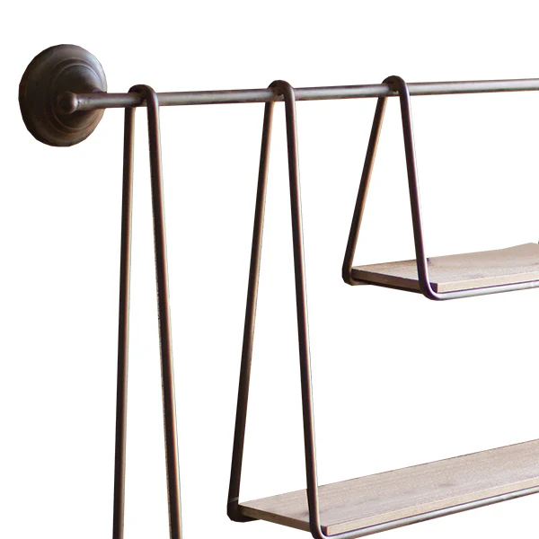 Utilitarian Three-Tiered Open Shelving Unit