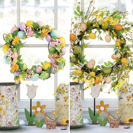Easter Egg Wreath, Pick Your Style