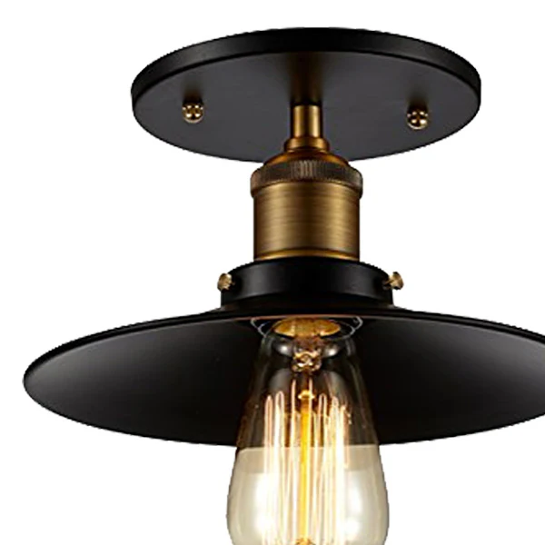 Metal Edison Industrial Ceiling Light, Pick Your Size
