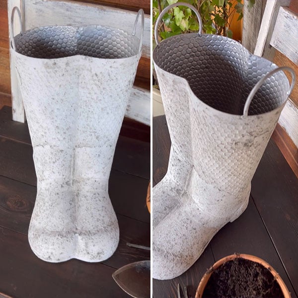 Garden Rainboot Planter