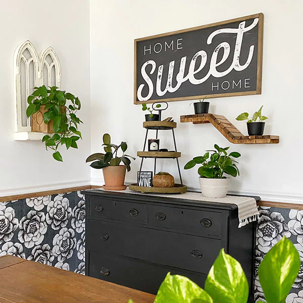 Wooden Plank Multi-Level Floating Wall Shelf