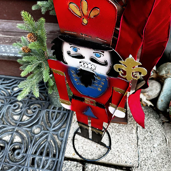 Large Metal Cutout Nutcracker Soldier