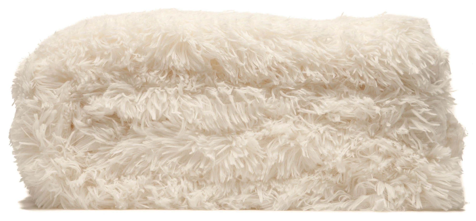 Solid Faux Long Fur Throw Blanket