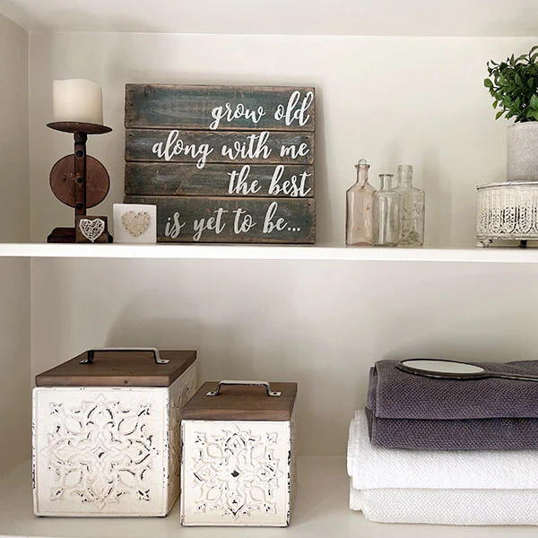 LARGE Ornate Medallion Canisters, Set of 2