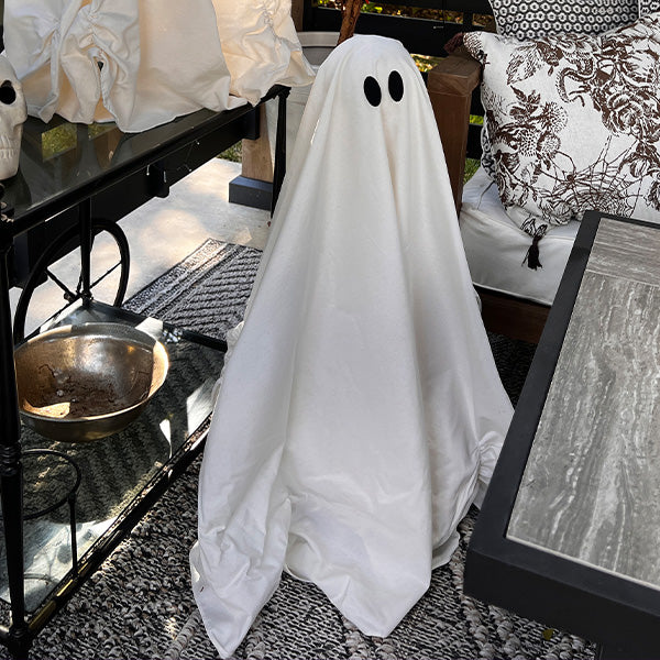 Light Up LED Ghosts with Timer, Set of Two, Choose Your Size